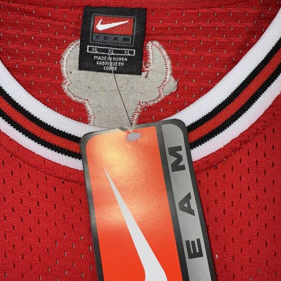 NEW Chicago Bulls #23 Michael Jordan 2009 Nike Swingman Throwback Jersey NBA XL - Picture 8 of 11